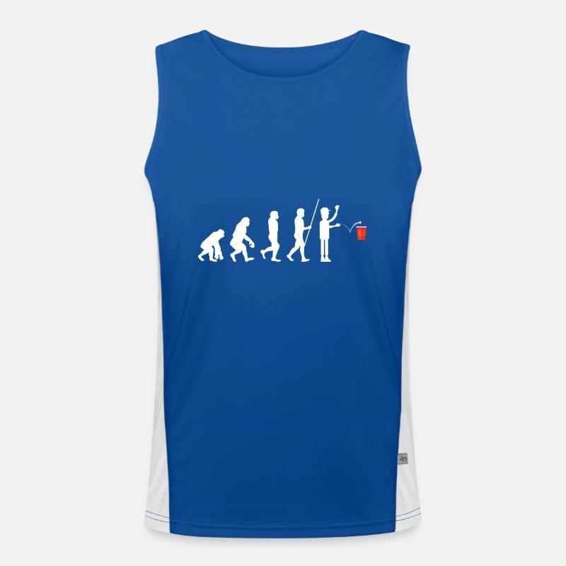 Party Bier Bierpong Beer Pong Funktionelles Kontrast-Tank Top für Männer 