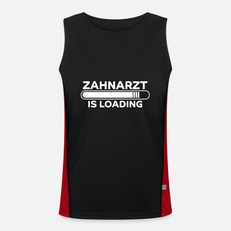 Zahnarzt Spruch Beruf Lustiges Zahnarzt Geschenk Funktionelles Kontrast-Tank Top für Männer 
