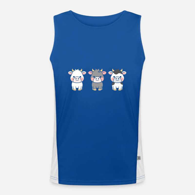 vache Débardeur respirant contrasté Homme 