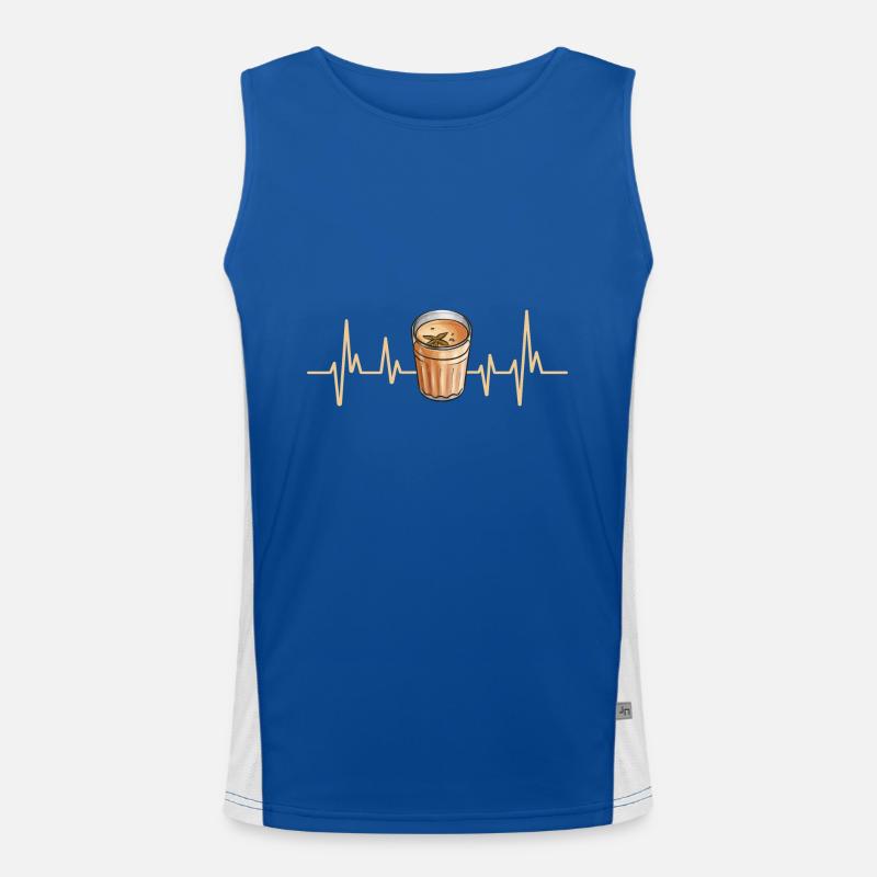 Chai Tee Masala Chai Funktionelles Kontrast-Tank Top für Männer 