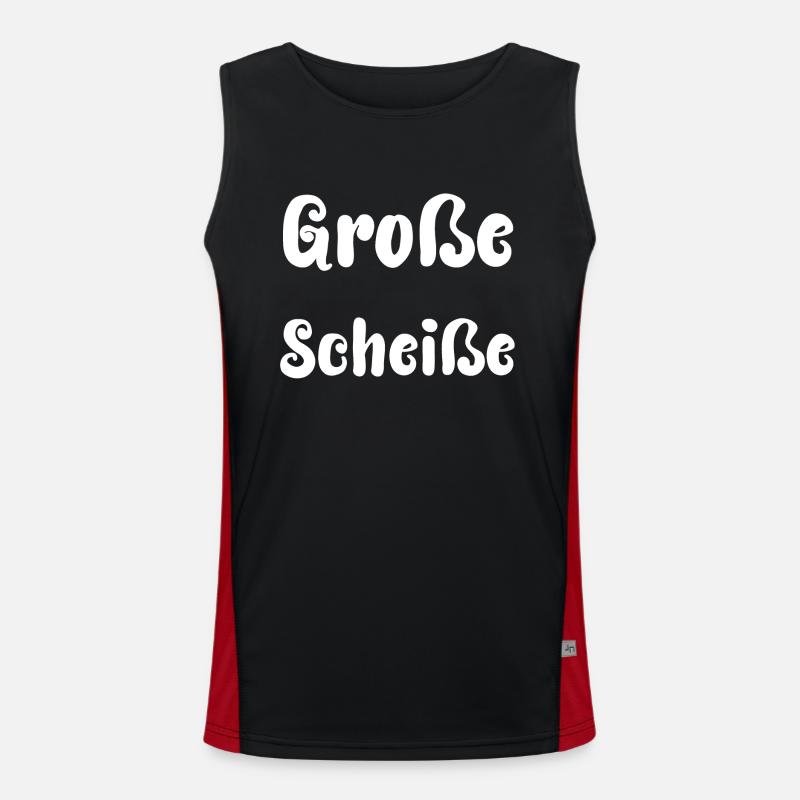 Große Scheiße Funktionelles Kontrast-Tank Top für Männer 