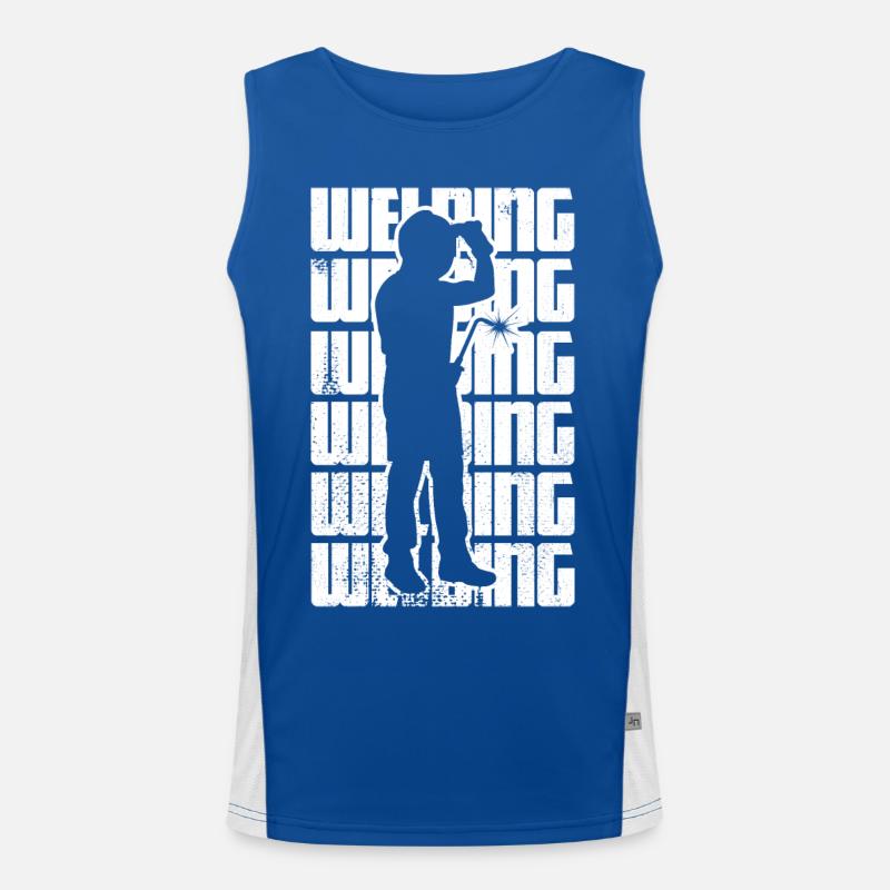 Lustiges Schweißen Funktionelles Kontrast-Tank Top für Männer 