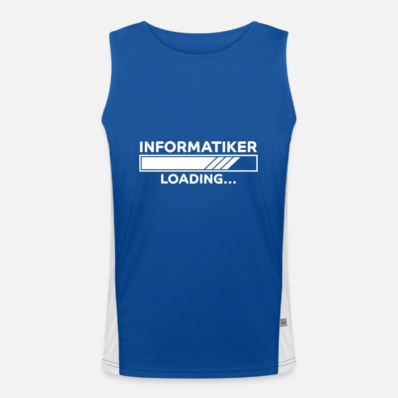 Informatiker Spruch Lustige Programmierer Geschenk Funktionelles Kontrast-Tank Top für Männer 