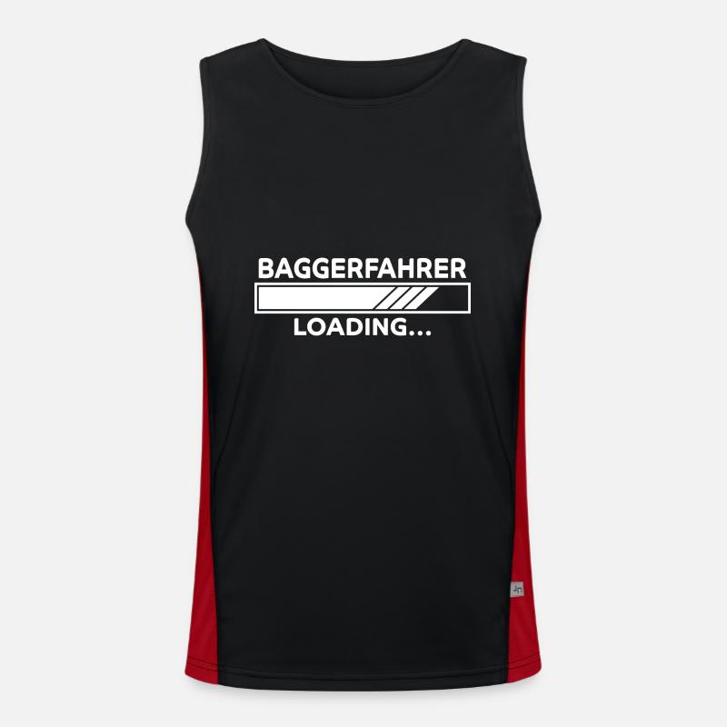 Baggerfahrer Spruch Lustiges Baggerfahrer Geschenk Funktionelles Kontrast-Tank Top für Männer 