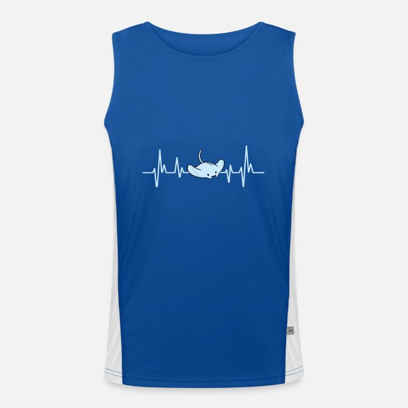 Stachelrochen Mantarochen Ozean Rochen Funktionelles Kontrast-Tank Top für Männer 