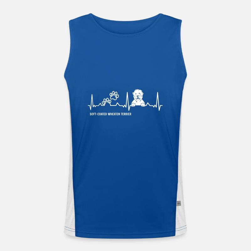 Irish Soft Coated Wheaten Terrier Funktionelles Kontrast-Tank Top für Männer 