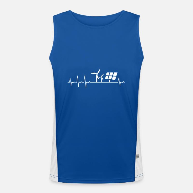 Solarmodul Solarenergie Solarstrom Funktionelles Kontrast-Tank Top für Männer 