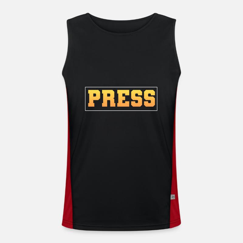 Author Press (Media) Men's Functional Contrast Tank Top 