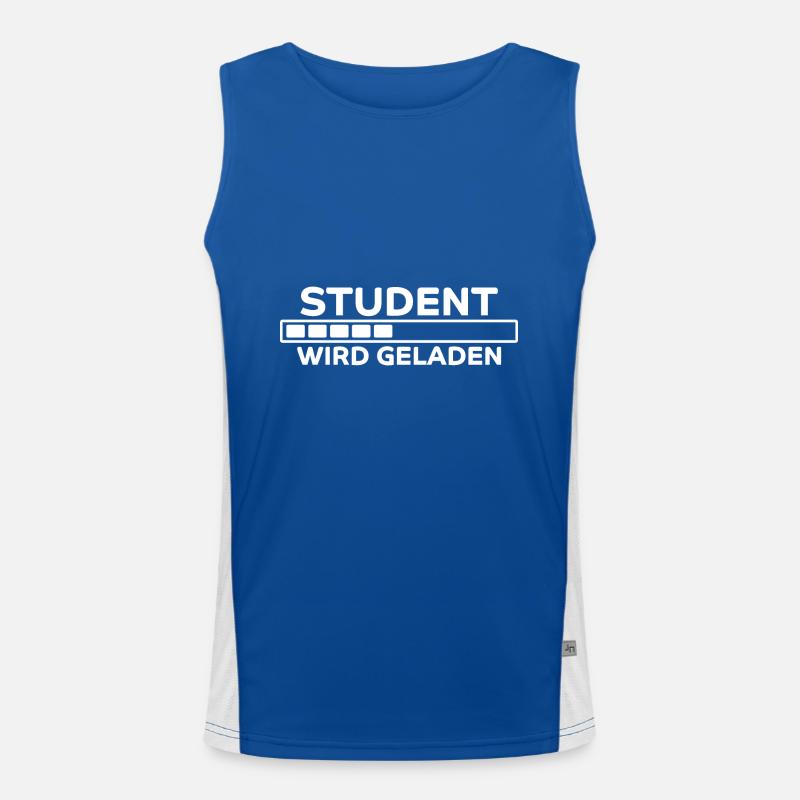 Student Spruch Uni Universität Student Geschenk Funktionelles Kontrast-Tank Top für Männer 