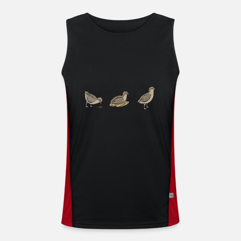 Oiseau de caille Débardeur respirant contrasté Homme 