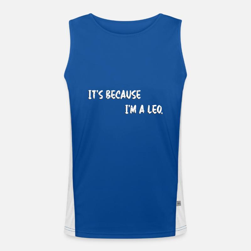 Sternzeichen Löwe Funktionelles Kontrast-Tank Top für Männer 