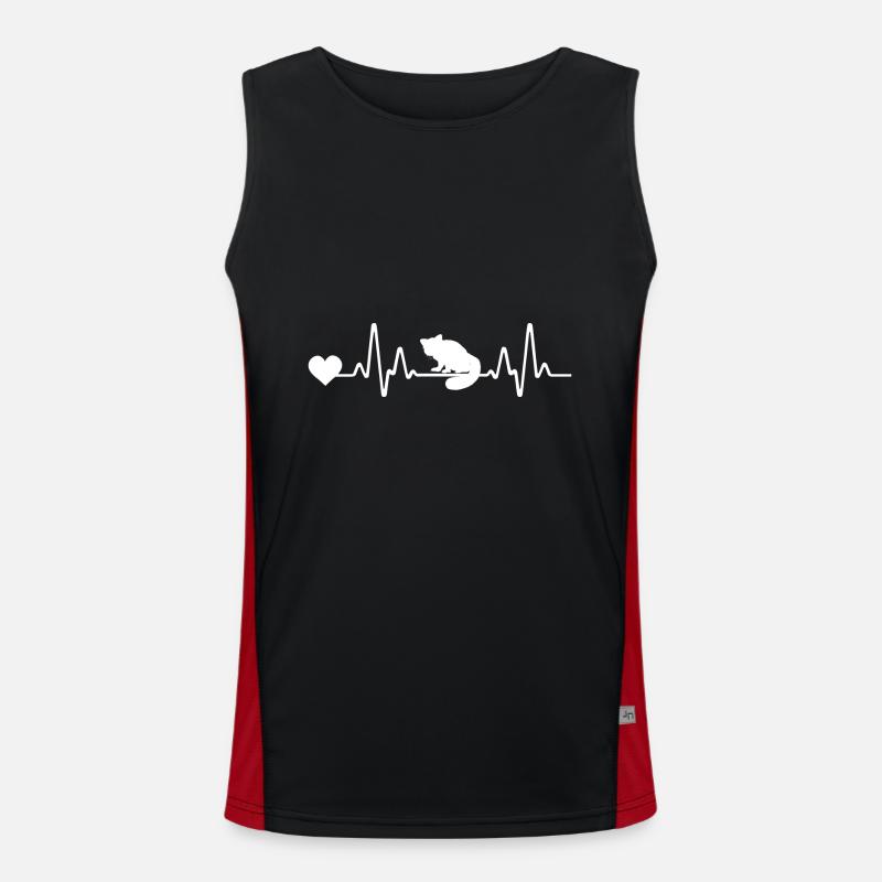 Roter Panda Funktionelles Kontrast-Tank Top für Männer 