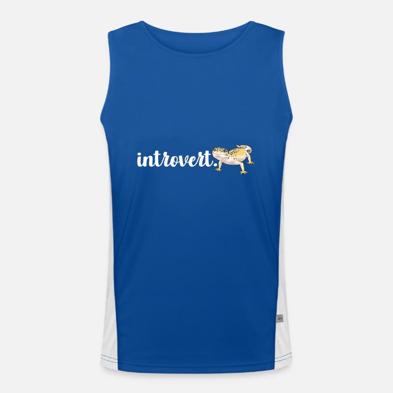 Leopardgecko Reptil Haustier Gecko Funktionelles Kontrast-Tank Top für Männer 
