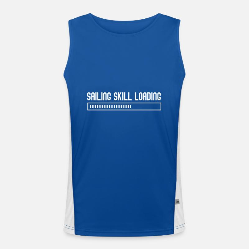 Sailing Skill Loading Men's Functional Contrast Tank Top 