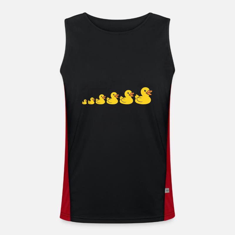 Small carnard - Men's Functional Contrast Tank Top  - black/red