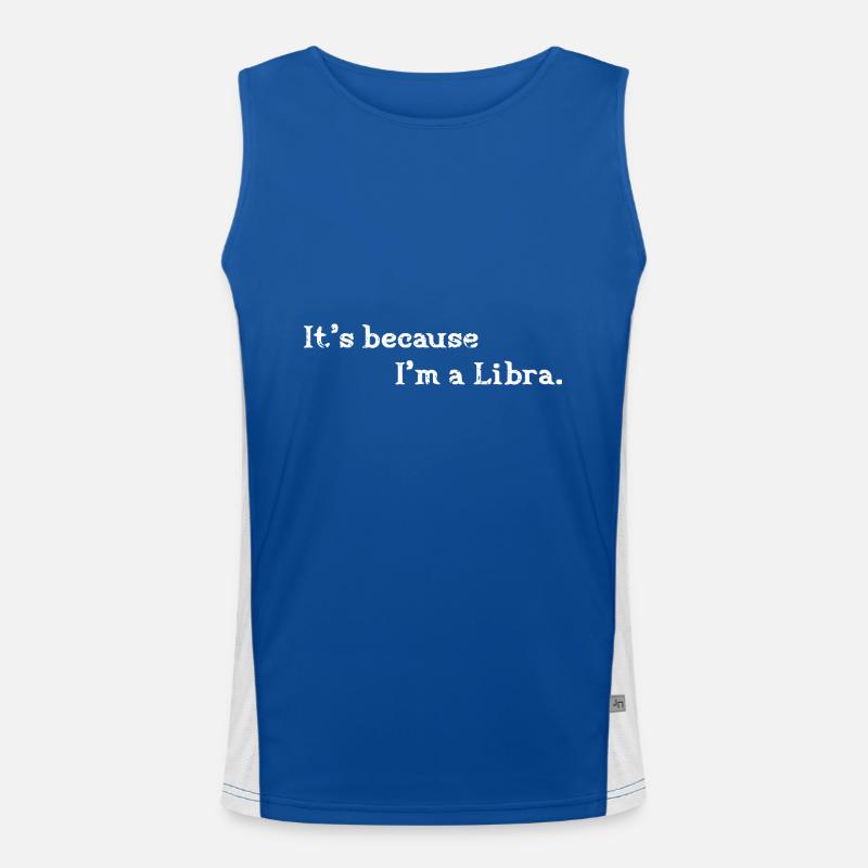Sternzeichen Waage Funktionelles Kontrast-Tank Top für Männer 