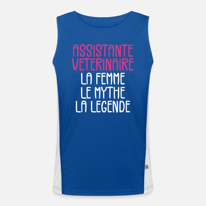 Assistante Veterinaire Débardeur respirant contrasté Homme 