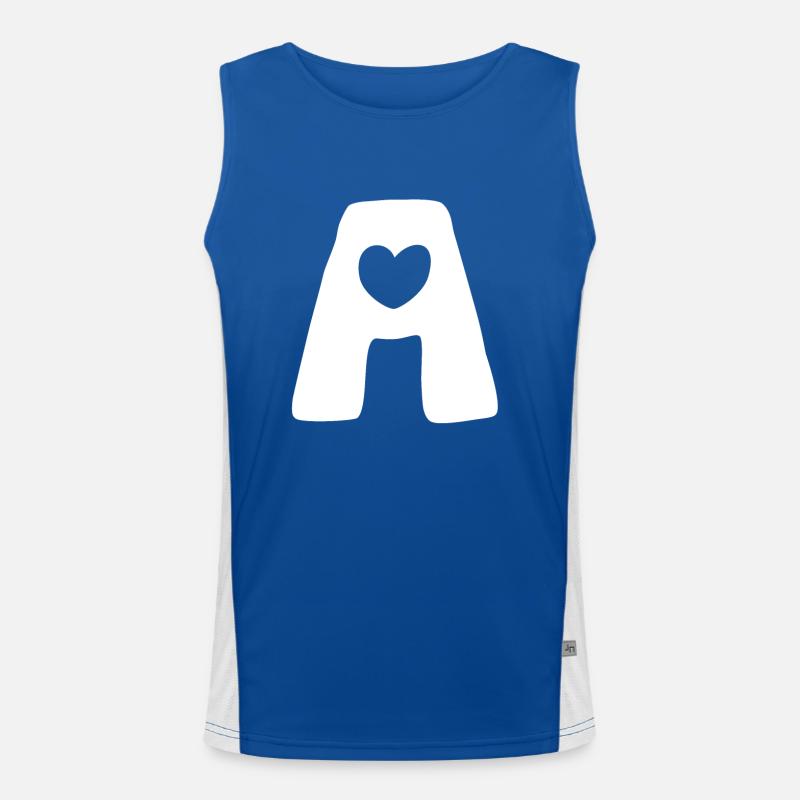 Artificial Intelligence - I love AI - Digital Men's Functional Contrast Tank Top 