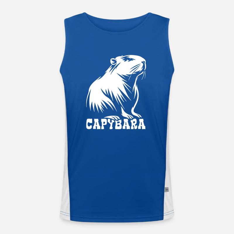 Capybara - Dessin Silhouette Débardeur respirant contrasté Homme 