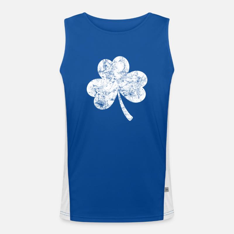 Shamrock - St. Patrick's Day - Ireland Men's Functional Contrast Tank Top 