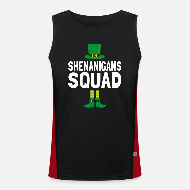 Shenanigans Squad St Patricks Day Débardeur respirant contrasté Homme 