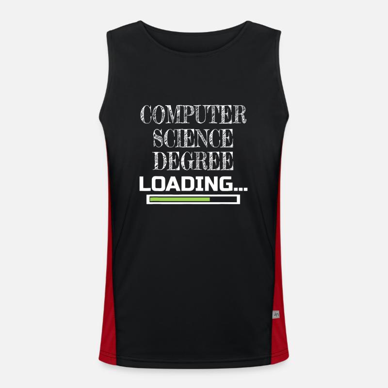Computer Science Degree Loading CS School Major Men's Functional Contrast Tank Top 