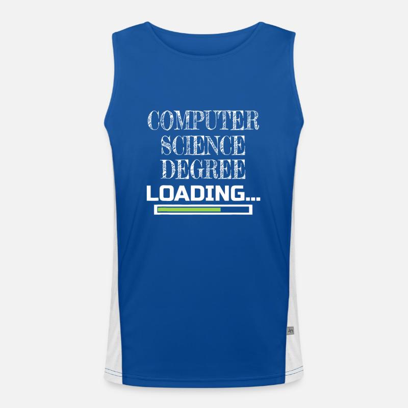 Informatik-Abschluss Loading CS School Major Funktionelles Kontrast-Tank Top für Männer 