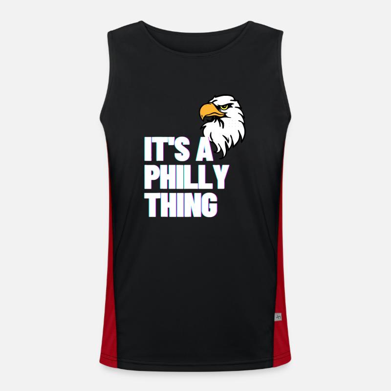 ES IST EINE PHILLY-SACHE Funktionelles Kontrast-Tank Top für Männer 