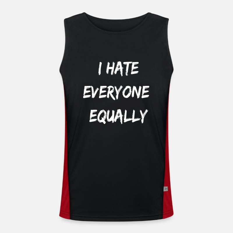 Funny Sarcastic Rude Novelty Gift Men's Functional Contrast Tank Top 
