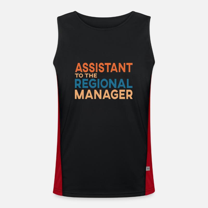 Assistentin des Regionalleiters Funktionelles Kontrast-Tank Top für Männer 