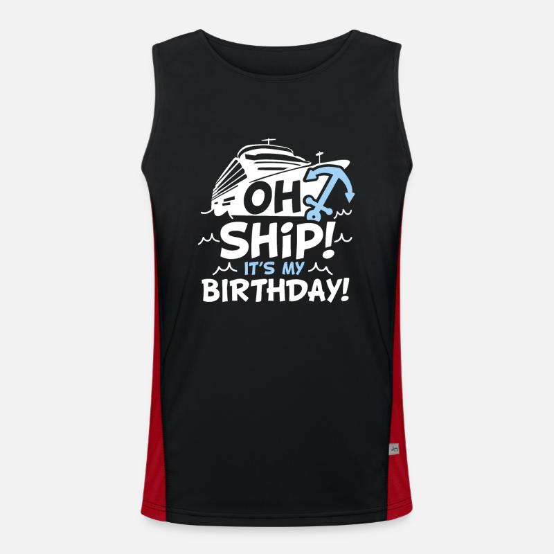 Oh Ship c’est mon anniversaire - Oh Ship,, Birthday Débardeur respirant contrasté Homme 