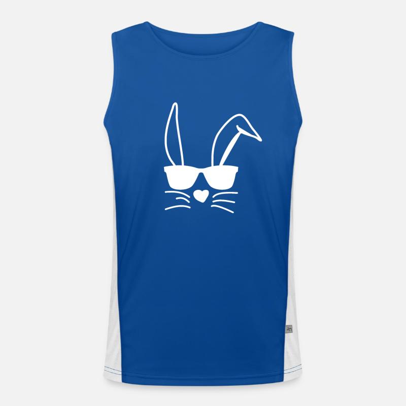 Hip Easter Sunglasses Men's Functional Contrast Tank Top 