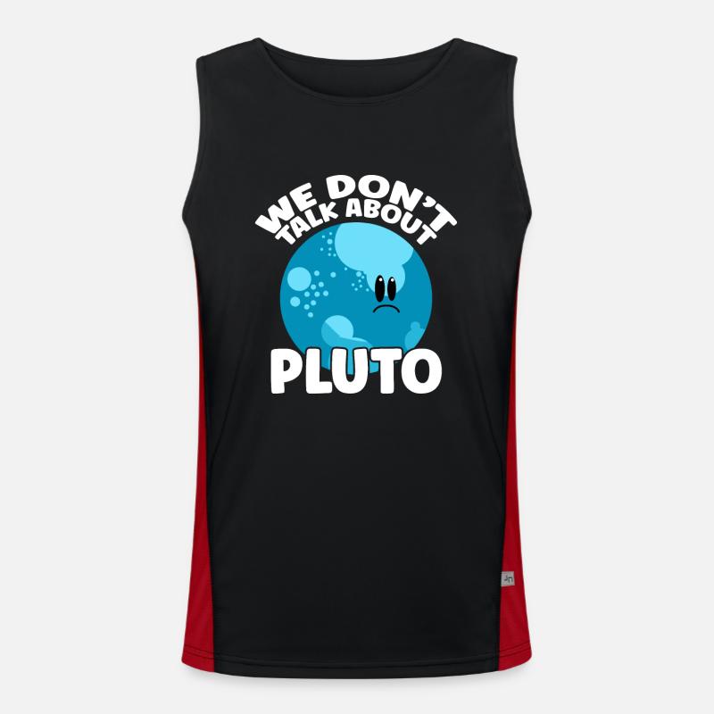 Wir reden nicht über Pluto Funktionelles Kontrast-Tank Top für Männer 