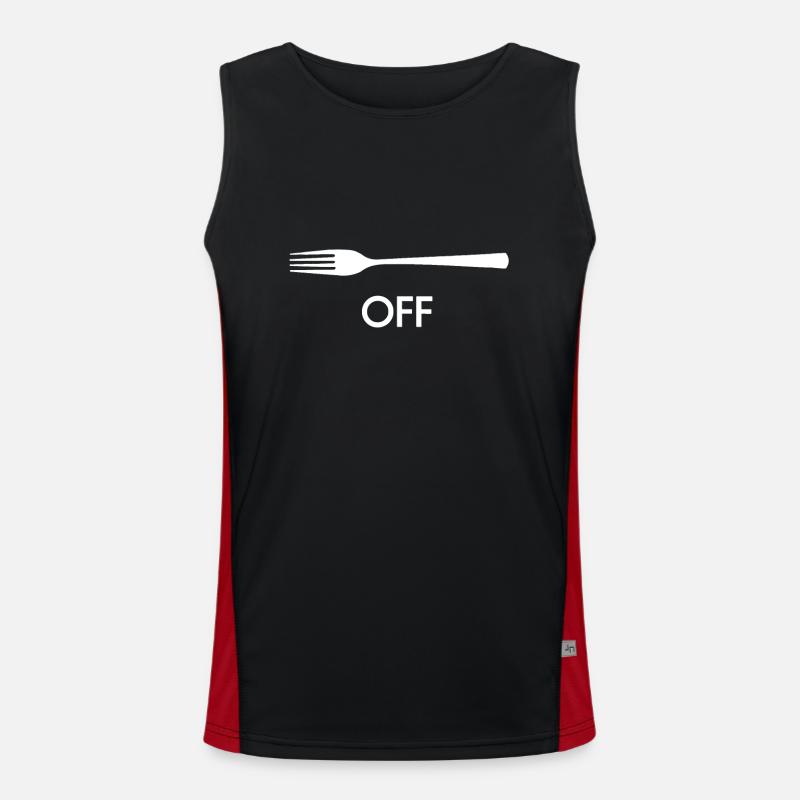Fork Off Sarcastic Funny Noveltyand rollmotorbikes Débardeur respirant contrasté Homme 