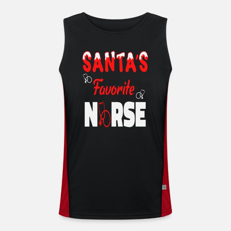 Santas Nurse Men's Functional Contrast Tank Top 