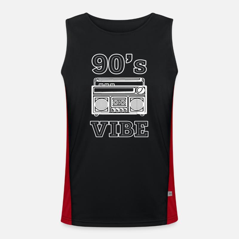 Ein Kind der 90er Funktionelles Kontrast-Tank Top für Männer 