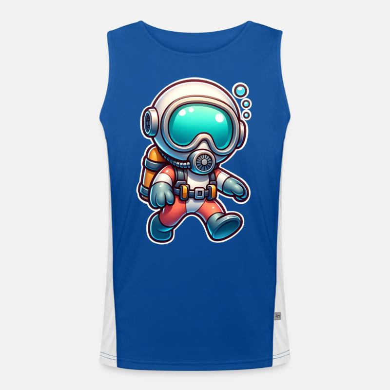 Diving Divers Men's Functional Contrast Tank Top 