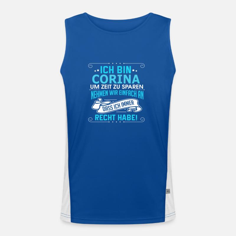 CORINA Funktionelles Kontrast-Tank Top für Männer 