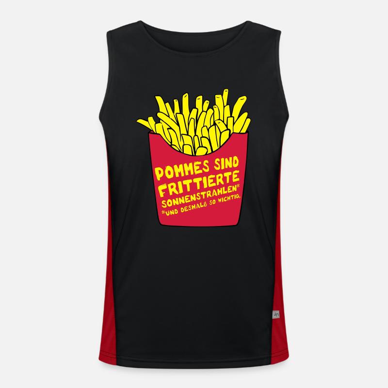 Sonnenstrahlen Funktionelles Kontrast-Tank Top für Männer 