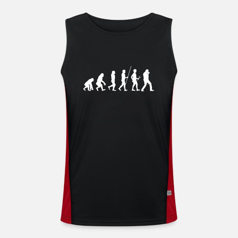 Harmonica - Harmonica - Evolution - Débardeur respirant contrasté Homme  - noir/rouge