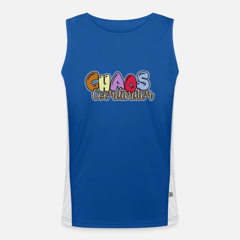Kindergarten Chaos Coordinator Men's Functional Contrast Tank Top 