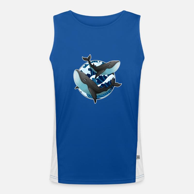 Wale Funktionelles Kontrast-Tank Top für Männer 