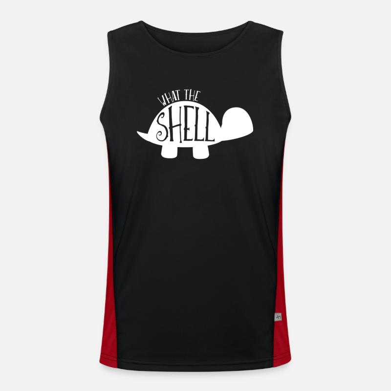 Turtle - Turtle Lover - Turtles - Men's Functional Contrast Tank Top - black/red
