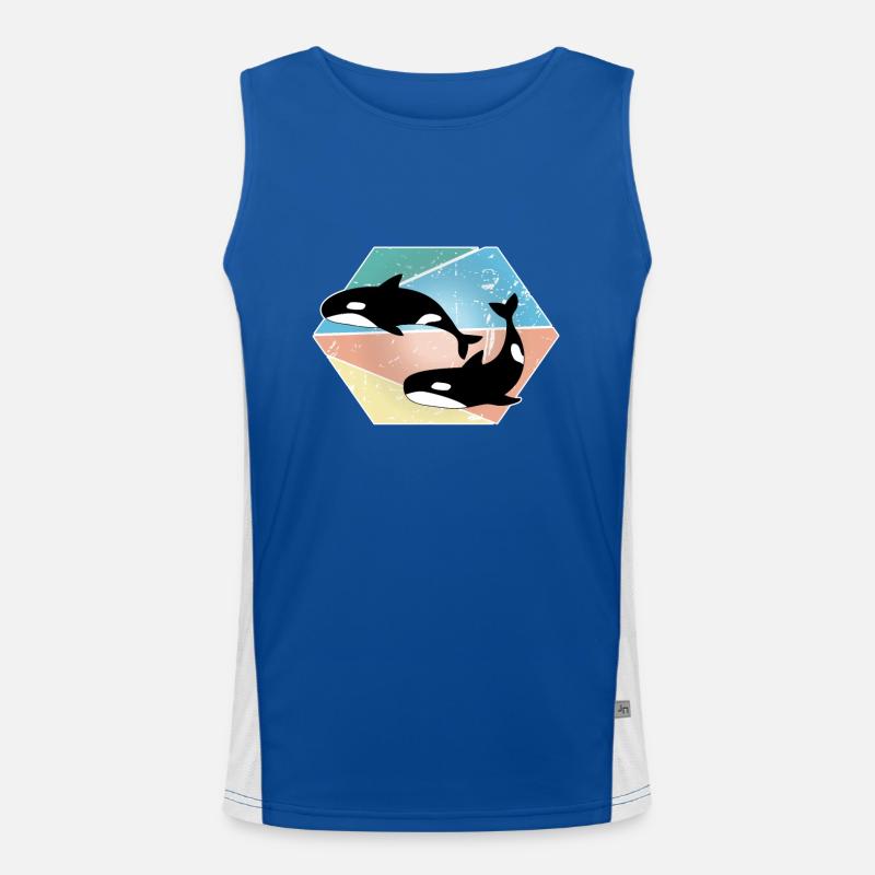 Wal Funktionelles Kontrast-Tank Top für Männer 