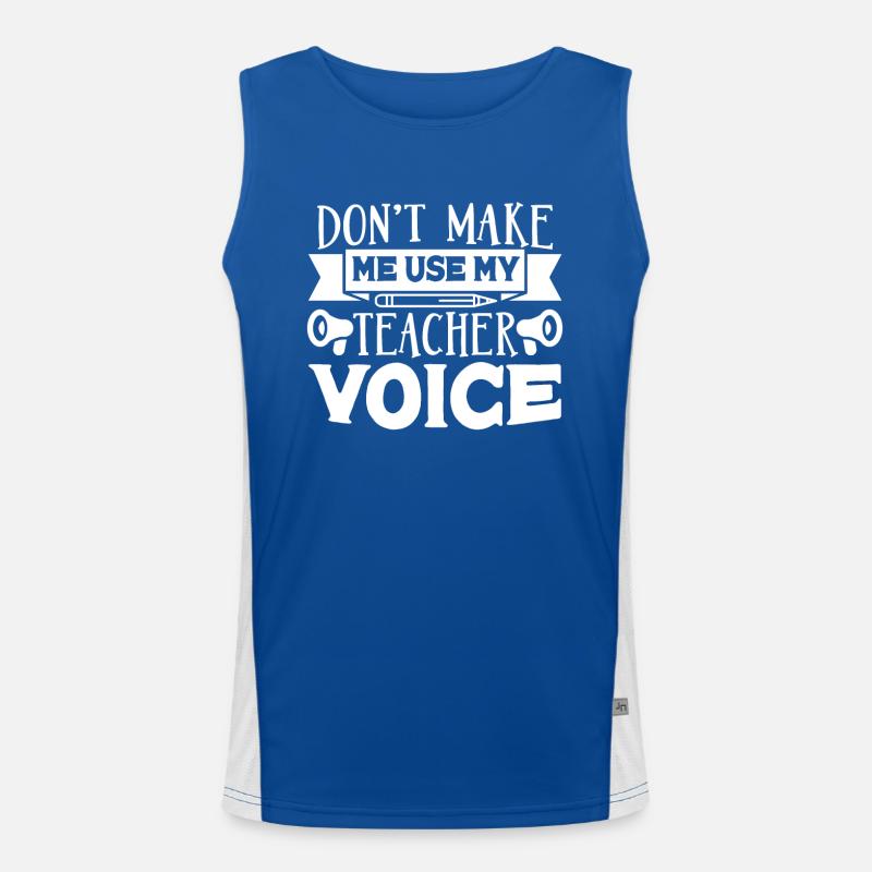 Lehrer Funktionelles Kontrast-Tank Top für Männer 