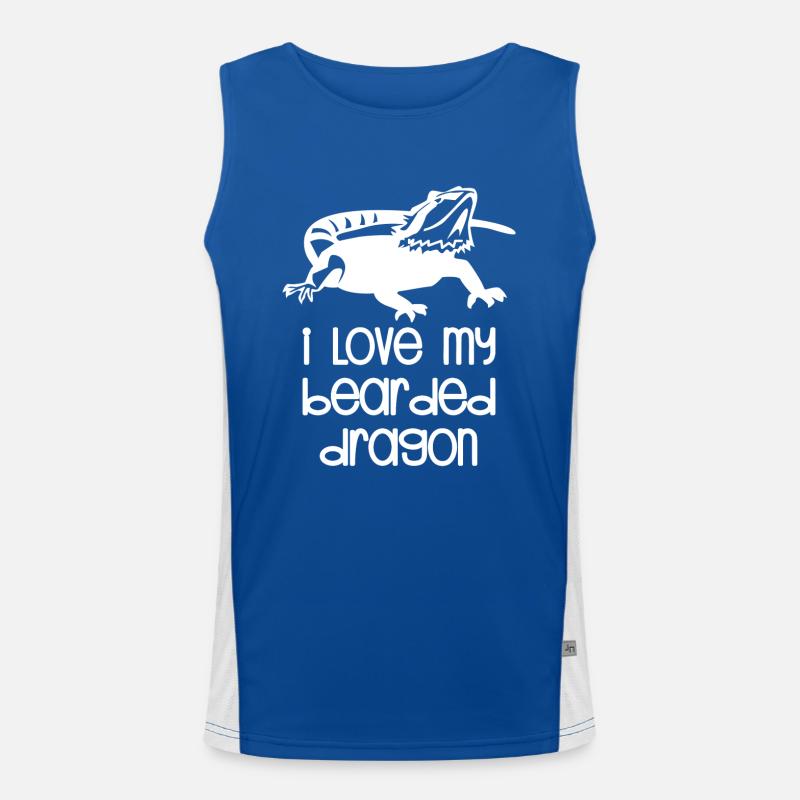 Bartagame - Bartagamenbesitzer - Liebe - Geschenk Funktionelles Kontrast-Tank Top für Männer 