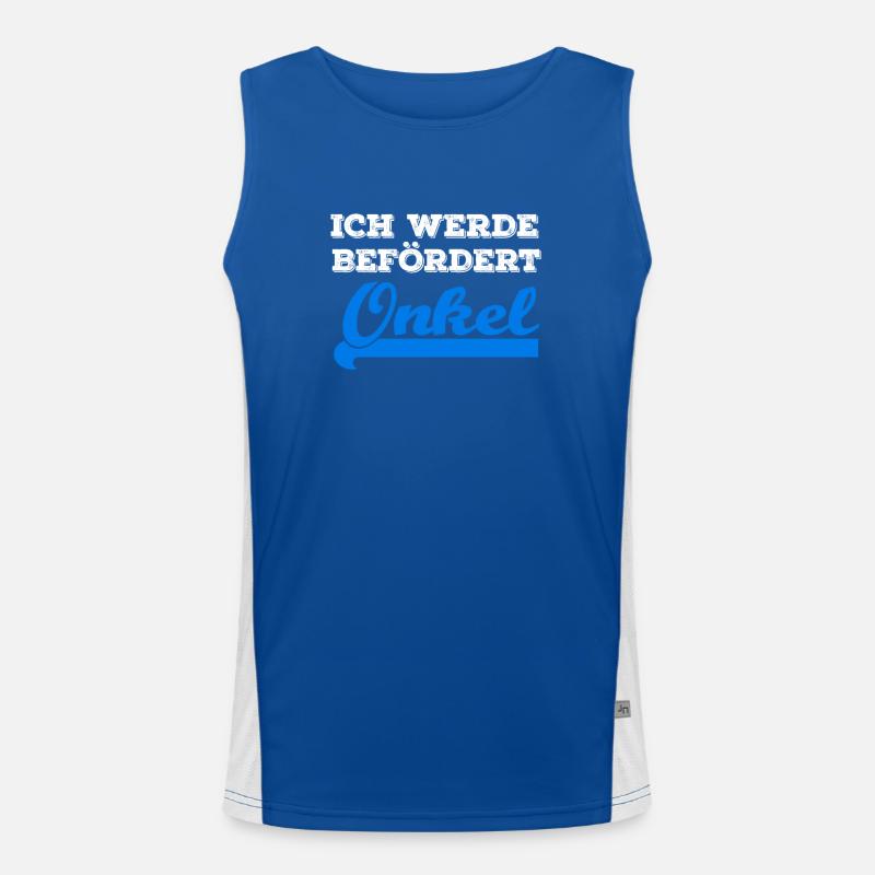 ich werde befördert: Onkel | Geschenk Funktionelles Kontrast-Tank Top für Männer 