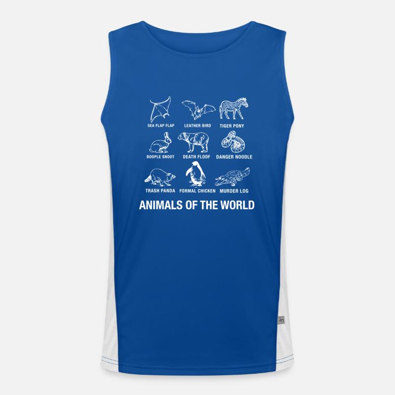Tiere Funktionelles Kontrast-Tank Top für Männer 