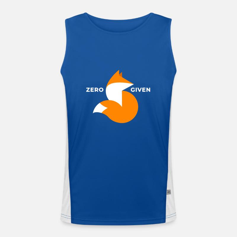 Wortspiel - Zero Fox Given - Geschenk Funktionelles Kontrast-Tank Top für Männer 