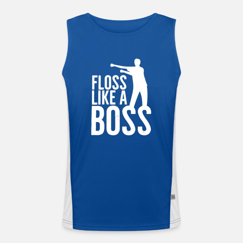 Floss like a Boss Dance Trend Tanz Fun Dab Move Funktionelles Kontrast-Tank Top für Männer 